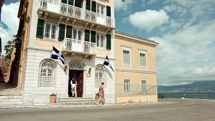 Hotel Poseidon a Corfu location in Marble Hall Murders