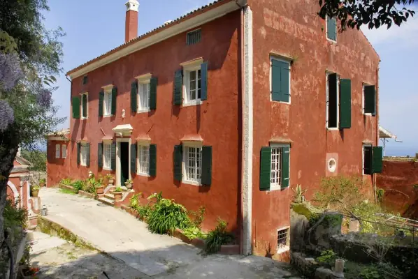 San Stefano Estate Manor House in Benitses used as one of the Marble Hall Murders Corfu Filming Locations