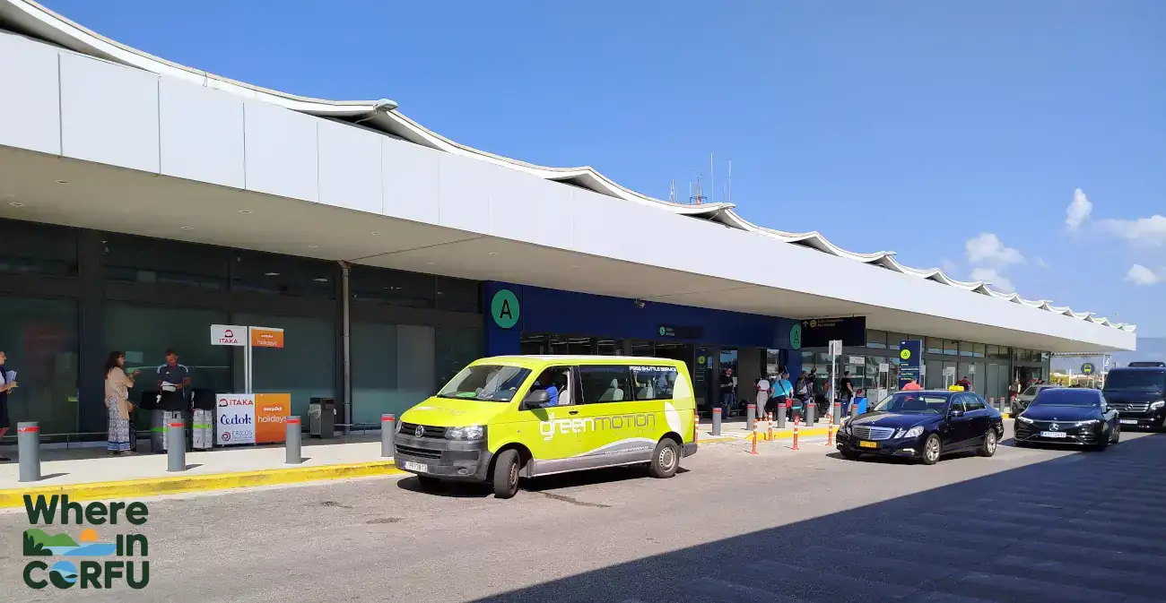Corfu Airport to Varypatates Transfer Pick up Point
