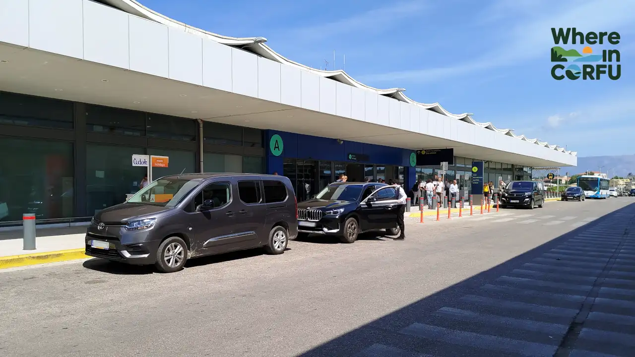 Corfu Airport Private Transfers Prices at Arrival Hall