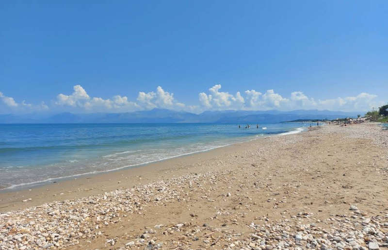 Acharavi Beach by White Beach Bar